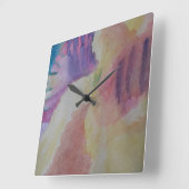 Abstracte koraalrif-klok vierkante klok (Hoek)