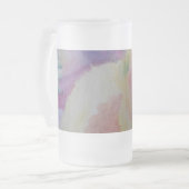 Abstracte koraalrif matglas bierpul (Voorkant links)