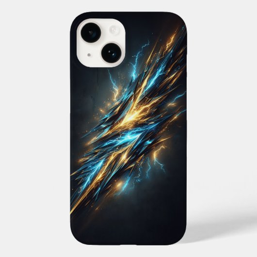 Abstracte Kosmische Bliksemschicht - Elektrisch Bl Case-Mate iPhone Case (Achterkant)