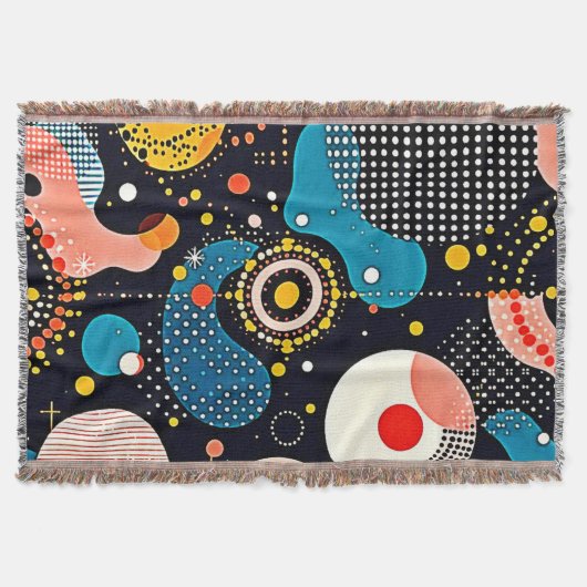 Abstracte kosmische dans deken (Voorkant)