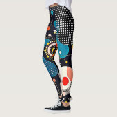 Abstracte kosmische dans leggings (Links)