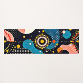 Abstracte kosmische dans yogamat (Achterkant (horizontaal))