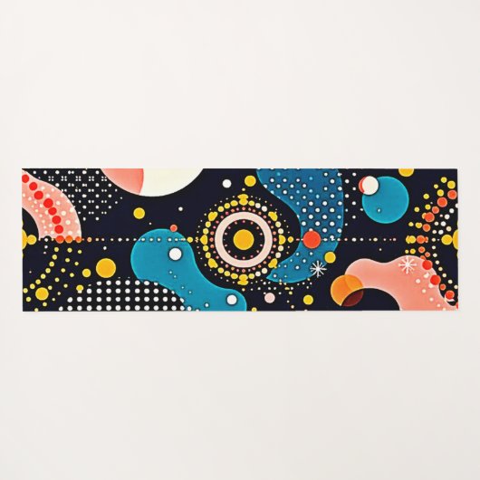 Abstracte kosmische dans yogamat (Achterkant (horizontaal))