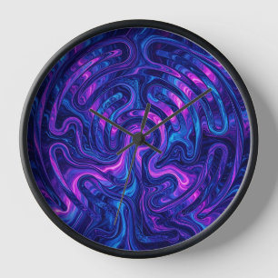 Abstracte Kosmische Paarse Doolhof Labyrint Kunst