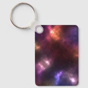Abstracte kosmische ruimte-constellaties sleutelhanger