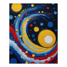 Abstracte Kosmische Wervelende Kunst