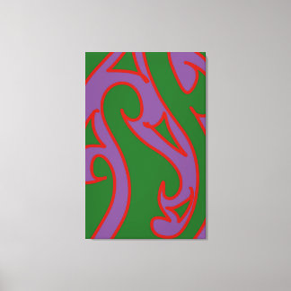 Abstracte kowhaiwhai-kunst van RRW Canvas Afdruk