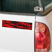 Abstracte kraag bumpersticker (Op Truck)