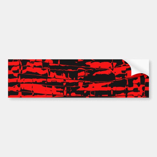 Abstracte kraag bumpersticker (Voorkant)