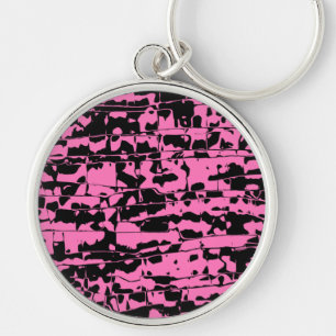 Abstracte kraag sleutelhanger
