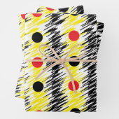 Abstracte krabbel polka dot inpakpapier vel (In situ)