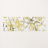 Abstracte Krabbels - Mosterd en Bruin Yogamat (Achterkant (horizontaal))