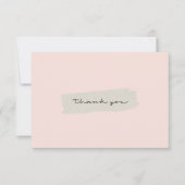 Abstracte Kraft Brush Stroke - Hartelijk dank Bedankkaart (Voorkant)