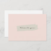 Abstracte Kraft Brush Stroke - Hartelijk dank Bedankkaart (Voorkant / Achterkant)