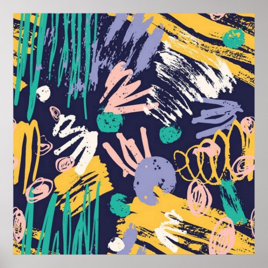 Abstracte kribbel poster (Voorkant)