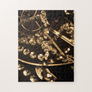 Abstracte kristalkroonluchter legpuzzel