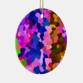 Abstracte kristallijne levendige mozaïekpatroon keramisch ornament (Rechts)