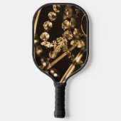 Abstracte kroonluchter pickleball paddle (Achterkant)