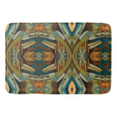 Abstracte kubist geïnspireerd op art deco 4 badmat (Voorkant)