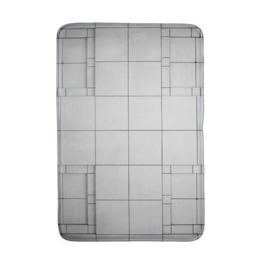 Abstracte kubussen badmat (Voorkant Verticaal)