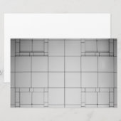 Abstracte kubussen briefpapier (Voorkant / Achterkant)