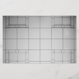 Abstracte kubussen briefpapier