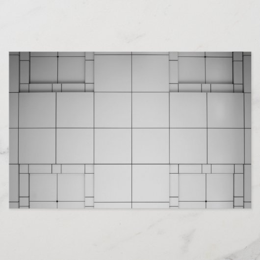 Abstracte kubussen briefpapier (Voorkant)