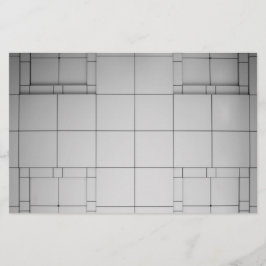 Abstracte kubussen briefpapier