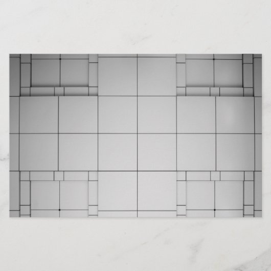 Abstracte kubussen briefpapier (Voorkant)