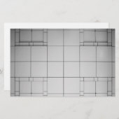 Abstracte kubussen briefpapier (Voorkant / Achterkant)