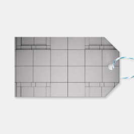 Abstracte kubussen cadeaulabel