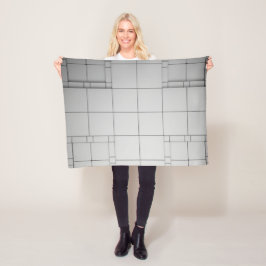 Abstracte kubussen fleece deken