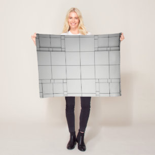 Abstracte kubussen fleece deken