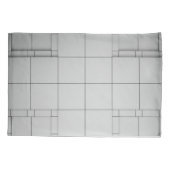 Abstracte kubussen kussensloop (Achterkant)