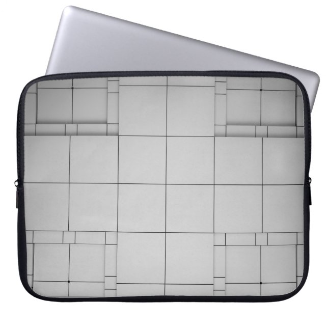 Abstracte kubussen laptop sleeve (Voorkant)