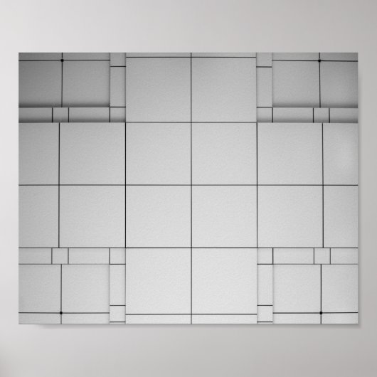 Abstracte kubussen poster (Voorkant)