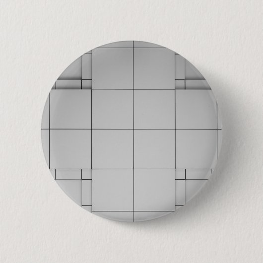 Abstracte kubussen ronde button 5,7 cm (Voorkant)