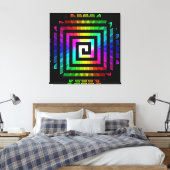 Abstracte Kunst 116 Ingepakte Canvas Afdruk (Insitu (Slaapkamer))