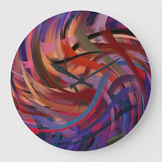 Abstracte kunst 19 grote klok (Voorkant)