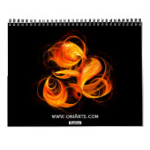 Abstracte kunst 2012 Fine Art Kalender (Medium) (Achterkant)