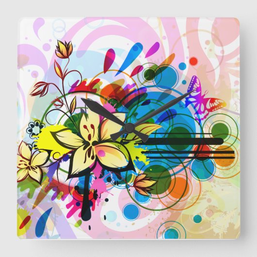 Abstracte Kunst 26 Klok (Voorkant)