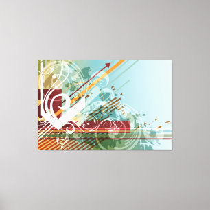 Abstracte Kunst 28 Ingepakt Canvas Afdruk