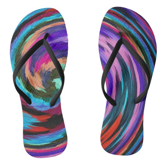 Abstracte Kunst #40 Teenslippers (Voetbed)