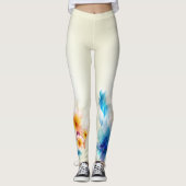 Abstracte Kunst 53 Broek Leggings (Voorkant)