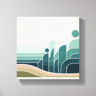 Abstracte kunst aan de muur Moderne wanddecorati Canvas Afdruk