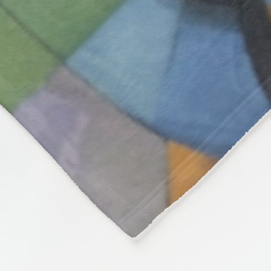 Abstracte kunst, afrikaanse kunst fleece deken (Hoek)