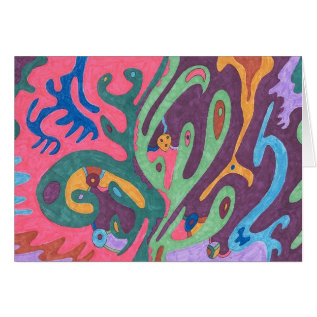 abstracte kunst "Als één" (Voorkant Horizontaal)