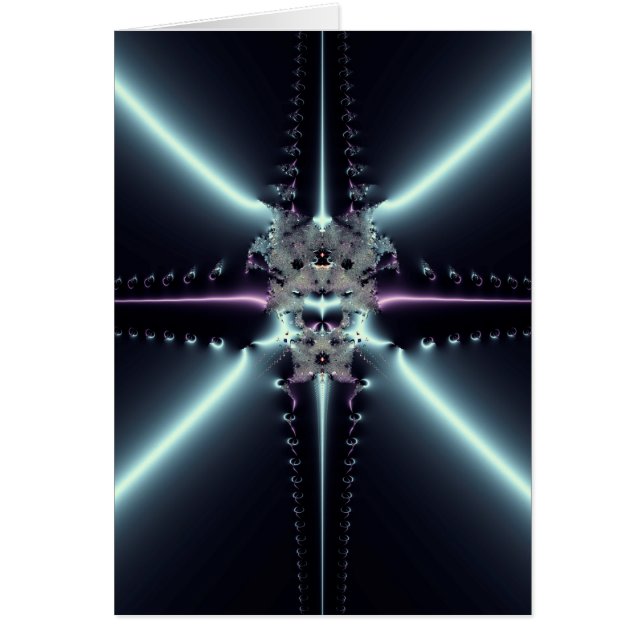 Abstracte Kunst Blauwe Ster (Voorkant)