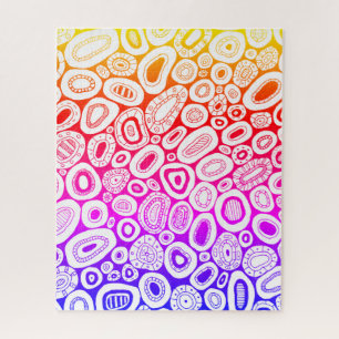 Abstracte Kunst Blob Kleur Vorm Gehard Legpuzzel