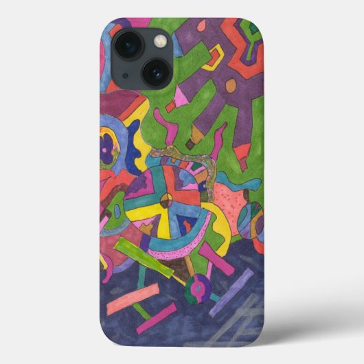 abstracte kunst boven de Storm Case-Mate iPhone Case (Achterkant)